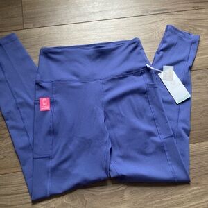 Balance Collection Women's blue/Purple pocketed  Leggings S NWT